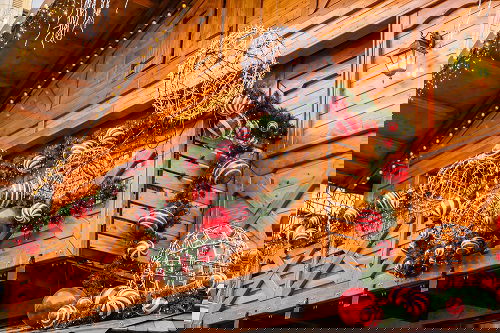 Vine Garland and Christmas Decorations